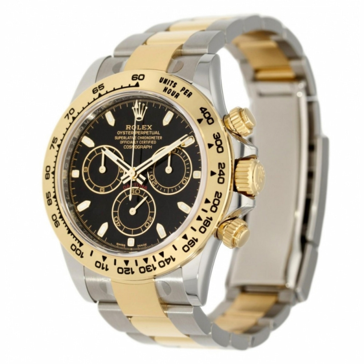 DAYTONA ACERO BICOLOR NEGRO 40MM